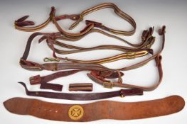 Small collection of sword slings and straps, to include a Church Lads Brigade example