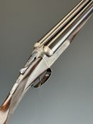 William Ford 12 bore side by side ejector shotgun with named and engraved locks, engraved underside,