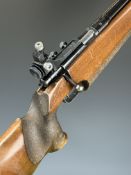 Anschutz Match 54 .22 bolt-action target rifle with shaped and textured semi-pistol grip, adjustable