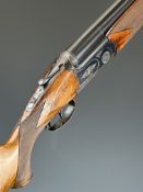 Franchi 12 bore over under ejector shotgun with named and engraved locks, engraved underside and