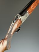 Miroku 3700 12 bore over and under ejector shotgun with engraved lock, underside, trigger guard