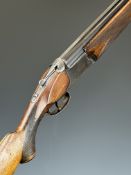 Baikal NK-12 12 bore over and under shotgun with engraved locks, underside, trigger guard and