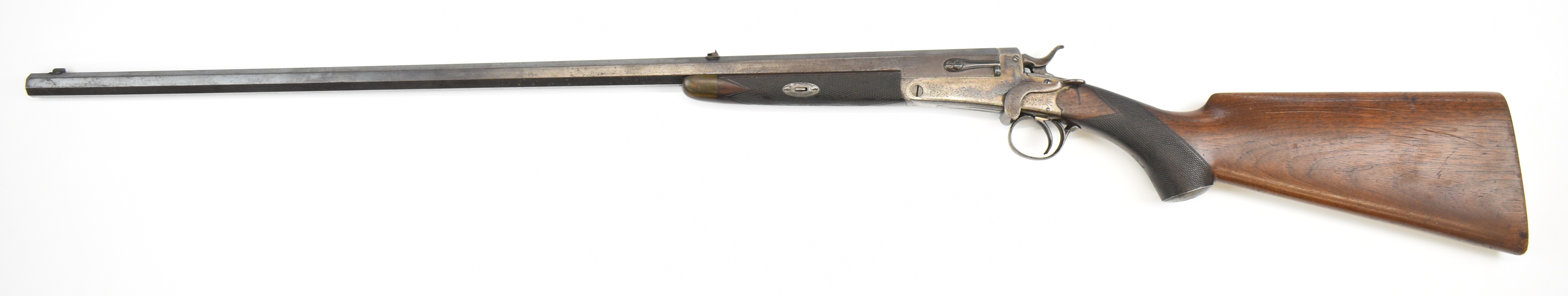 Holland & Holland .410 shotgun converted from a rook rifle with engraved action, top strap, side - Image 4 of 23