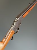 J Stevens A T & Co Winchester pattern .22 underlever-action falling block rifle with adjustable