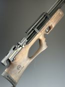 Kral Puncher Breaker .25 PCP FAC carbine air rifle with 12-shot magazine, thumb-hole stock,