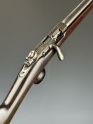 French Chassepot M80 12 bore bolt-action shotgun with 31 inch barrel choked cylinder, overall length
