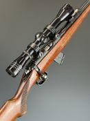 BRNO Model 2 .22 bolt-action rifle with chequered semi-pistol grip and forend, sling mounts, multi-
