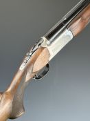 Parker-Hale 12 bore over and under ejector shotgun with named and engraved lock, engraved