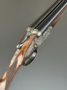 AYA No 2 12 bore side by side sidelock ejector shotgun with named and engraved hand detachable