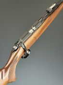 CZ 452-2E ZKM .22 WMR bolt-action rifle with chequered semi-pistol grip and forend, sling mounts,