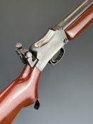 BSA Martini-Henry .220 underlever-action target rifle with adjustable pop-up ladder sights,