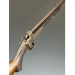 Holland & Holland .410 shotgun converted from a rook rifle with engraved action, top strap, side