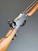BSA Martini-Henry .220 underlever-action target rifle with named lock, Parker-Hale adjustable peep-