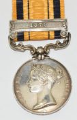 South Africa Medal 1879 with clasp for 1879 named to 2500 Pte J M McDonoagh, 2/4th Foot