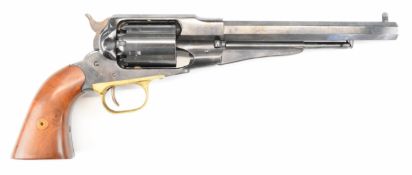 Pietta Henry Krank Pudsey .44 six shot single action percussion revolver with brass trigger guard,