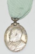 Edward VII Militia Long Service & Good Conduct Medal named to 983 Pte T Jackson, Royal Welch