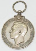 Royal Fleet Reserve Long Service & Good Conduct Medal named to J 81471 E C Fisher, RFR