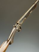 Stephen Grant .360 No.5 or .380 hammer action rook & rabbit rifle with side thumb lever, chequered