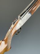 Rizzini 12 bore over and under ejector shotgun with engraved scenes of birds to the sidelock