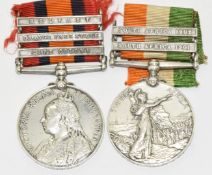 Queen's South Africa Medal with clasps for Cape Colony, Orange Free State and Belfast named to 172