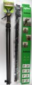 Two Fiery Deer rifle, spotting scope or camera bipods with trigger adjustment comprising