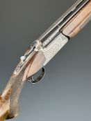 Nikko Model 5000 II 12 bore over and under ejector shotgun with engraved locks, trigger guard,