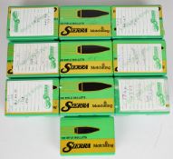 Ten boxes of Sierra .308 and .303 rifle bullets, one full and sealed.