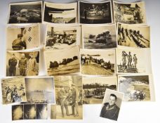 Sixteen WW2 British Ministry of Information photographs, all captioned to verso including HMS