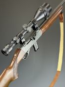 Anschutz Model 520/61 .22 semi-automatic rifle with extended magazine, chequered semi-pistol grip,