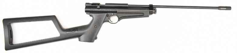 Crosman 2250XL .22  CO2 air rifle with textured pistol grip, composite skeleton stock, scope rail
