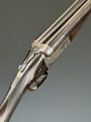 Army & Navy CS Ltd 16 bore side by side ejector shotgun with named and engraved locks, engraved