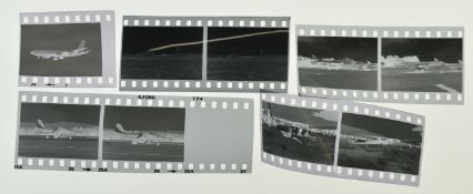 Terence Burke Collection approximately 3600 35mm black and white negatives of aircraft circa 1970'
