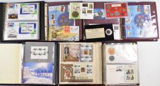 A collection of GB first day covers and PNCs in seven folders including 2002 Manchester Commonwealth