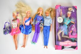Five Mattel Barbie dolls to include Olympic Skater Barbie - Nagano 1998, in original box