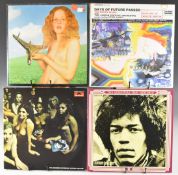 Eight Psychadelic / Symphonic Rock LPs comprising Jimi Hendrix Electric Ladyland and The Essential