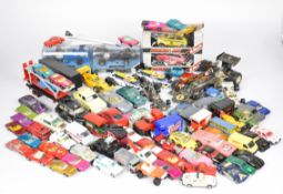 Seven vintage Scalextric slot racing cars to include Formula 1 and Rally examples, some in