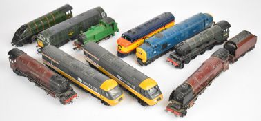 Ten 00 gauge model railway locomotives to include Silver King, Duchess of Atholl, Flying Scotsman