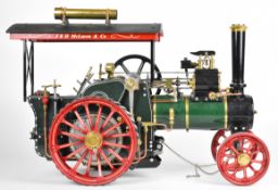 Maxwell Hemmens 1 inch scale coal fired live steam traction engine or road locomotive, the silver