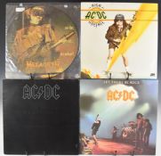Thirteen Hard Rock / Heavy Metal / Thrash LPs comprising AC/DC Let There Be Rock, Back In Black