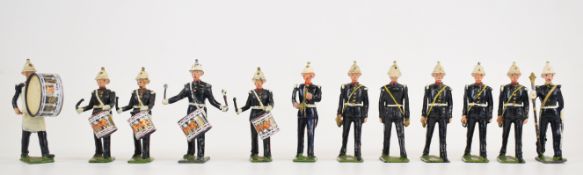 Britains Royal Marines Drums and Bugles, set number 2115, comprising twelve painted metal figures.