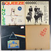 A collection of fifteen LPs and six 12