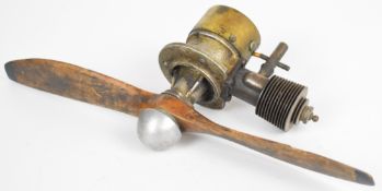 Kratmo 10 vintage Nazi German model aeroplane engine, circa 1930s, designed by Walter Kratzsch,