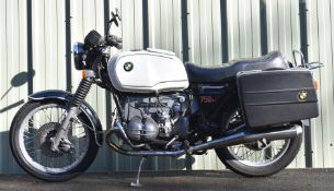 1977 BMW R75/6 750cc motorcycle, registration SKE 303R, with V5c, odometer currently records 62,