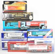 Thirteen mostly Corgi diecast model haulage vehicles to include DAF XF Space Cab Eddie Stobart,