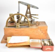 Part built Edgar Westbury Vulcan live steam beam engine, with drawings