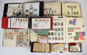 GB and world stamp collection in various albums including the Ideal Vol I & II (sparsely filled) and