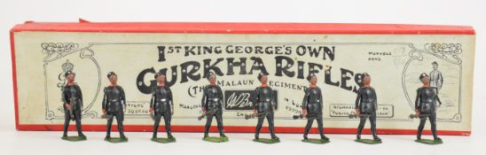 Britains 1st King George V's Own Gurkha Rifles (The Malaun Regiment), set number 197, comprising