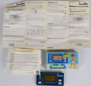 Bandai Electronics 'Super Boy' handheld digital LCD game, 0200002, in original box with