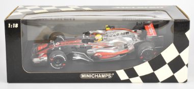 Paul's Model Art Minichamps 1:18 scale diecast model McLaren-Mercedes MP4-22 Formula 1 racing car,