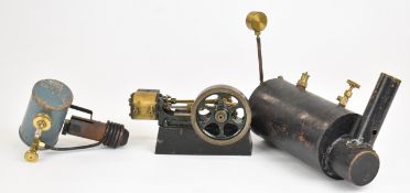 Stuart 10H live steam single cylinder plant, the single cylinder engine having twin cylinder drain